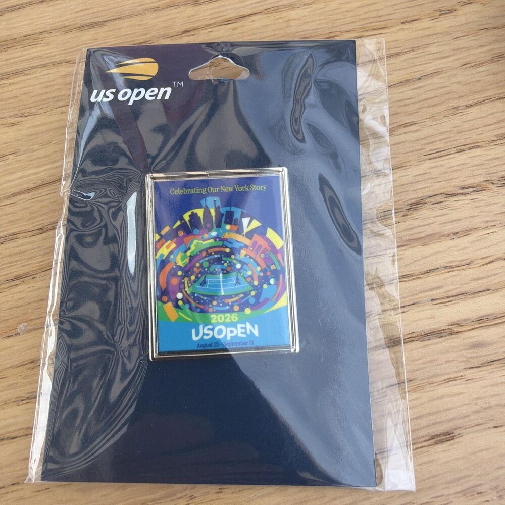 2026 US Open Tennis Pin Theme Art Poster Design Enamel Pin New Ships Quick! - Picture 5 of 11